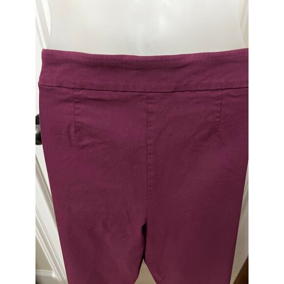 Time And Tru Women’s Burgundy Purple XL (16-18) Millennium Pull-On Stretch Pants - Picture 8 of 10